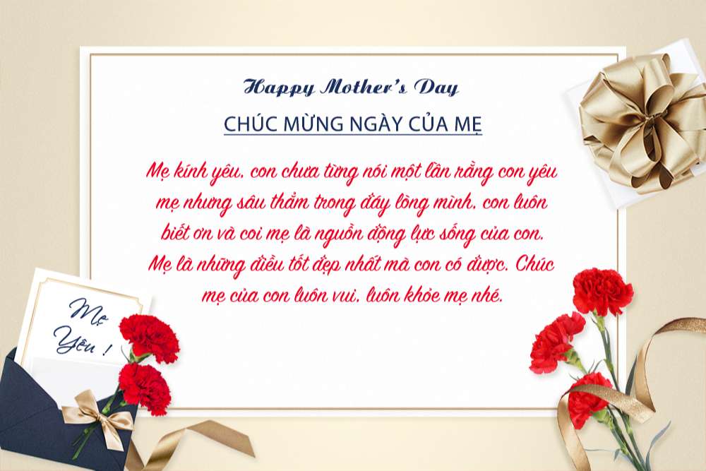 Top những mẫu thiệp chúc mừng Ngày của Mẹ đẹp nhất dành cho Mẹ - Hình 15
