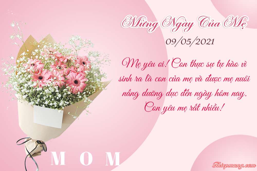 Top những mẫu thiệp chúc mừng Ngày của Mẹ đẹp nhất dành cho Mẹ - Hình 3