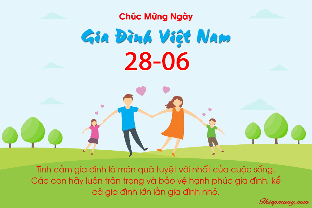 Top các mẫu thiệp chúc mừng Ngày gia đình Việt Nam 2022 đẹp và ý nghĩa nhất - Hình 9