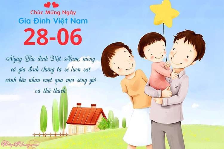 Top các mẫu thiệp chúc mừng Ngày gia đình Việt Nam 2022 đẹp và ý nghĩa nhất - Hình 1