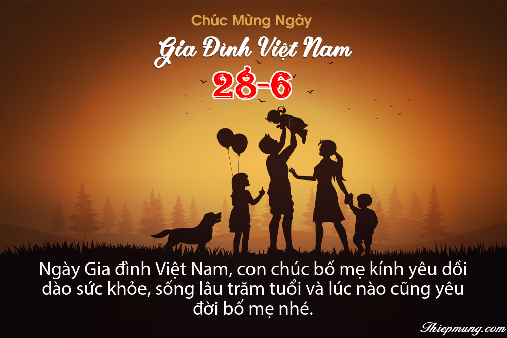 Top các mẫu thiệp chúc mừng Ngày gia đình Việt Nam 2022 đẹp và ý nghĩa nhất - Hình 15
