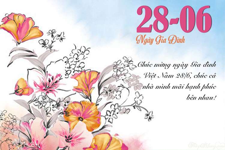 Top các mẫu thiệp chúc mừng Ngày gia đình Việt Nam 2022 đẹp và ý nghĩa nhất - Hình 6
