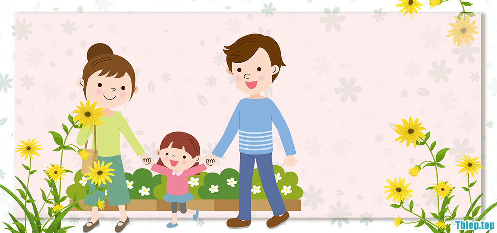 Top 15 hình ảnh gia đình hạnh phúc hoạt hình ngộ nghĩnh, dễ thương nhất - Hình 12