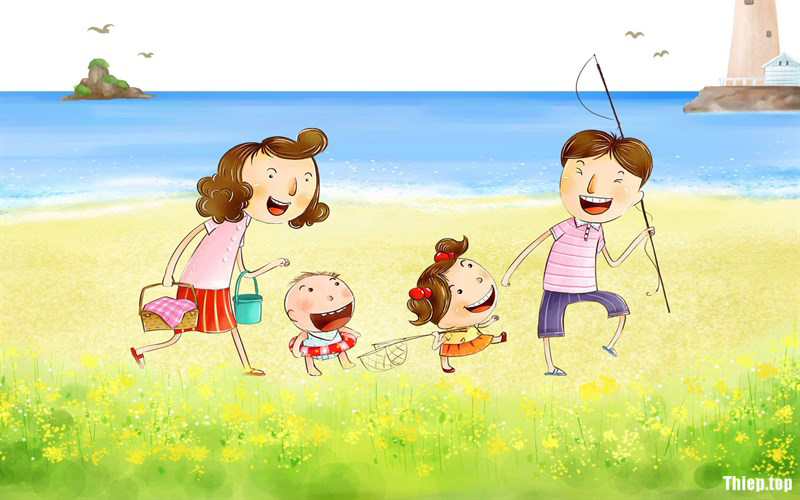 Top 15 hình ảnh gia đình hạnh phúc hoạt hình ngộ nghĩnh, dễ thương nhất - Hình 2