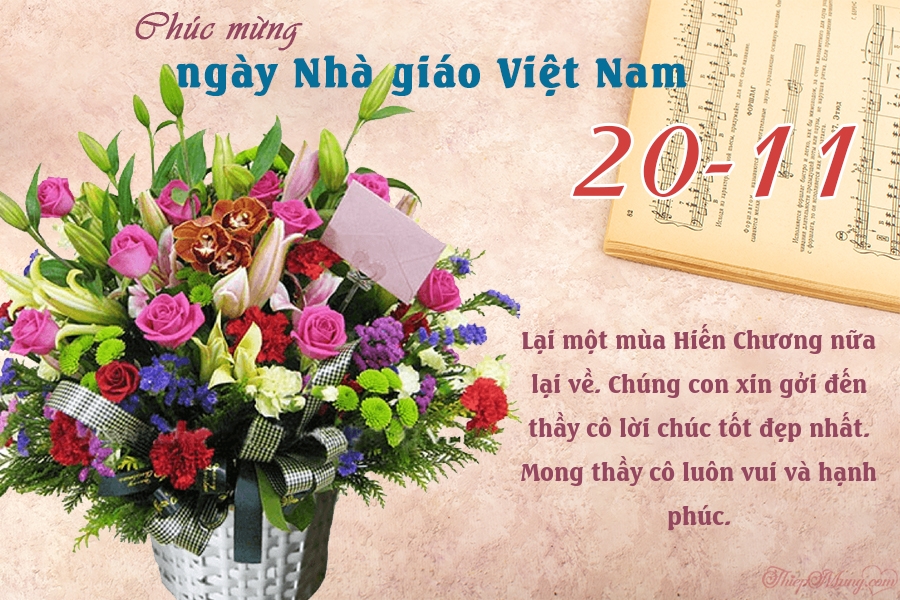 Top 15 mẫu thiệp chúc mừng 20/11 ngày Nhà giáo Việt Nam đẹp mới nhất - Hình 10