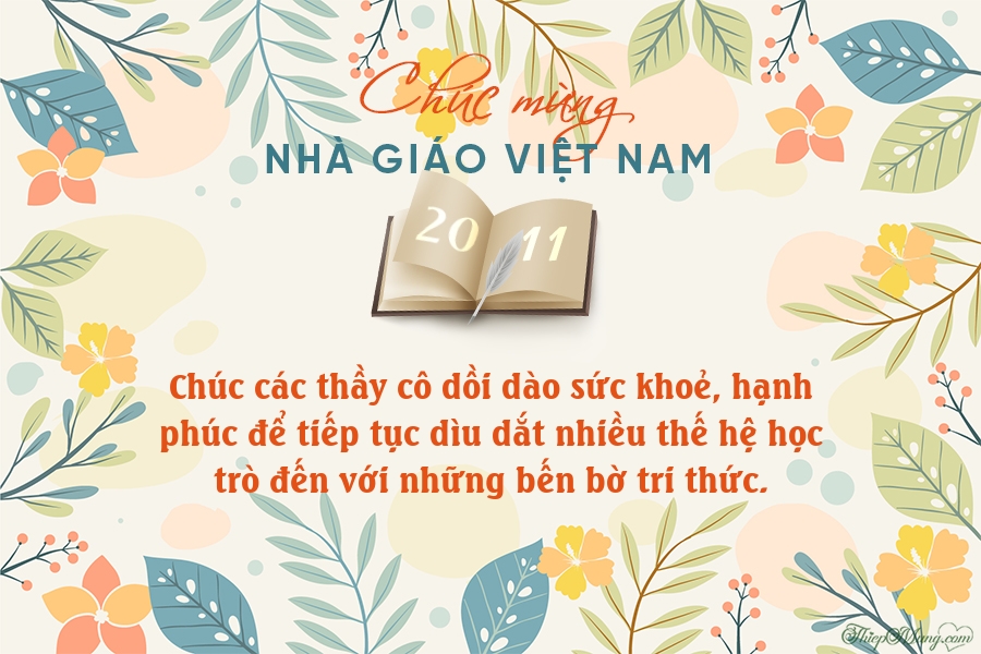 Top 15 mẫu thiệp chúc mừng 20/11 ngày Nhà giáo Việt Nam đẹp mới nhất - Hình 11