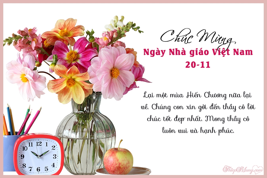 Top 15 mẫu thiệp chúc mừng 20/11 ngày Nhà giáo Việt Nam đẹp mới nhất - Hình 3