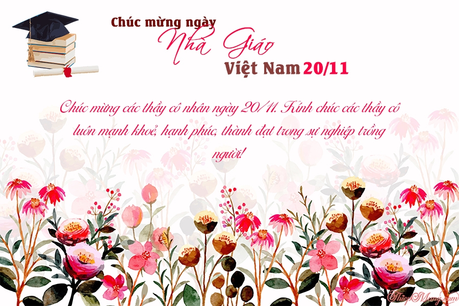 Top 15 mẫu thiệp chúc mừng 20/11 ngày Nhà giáo Việt Nam đẹp mới nhất - Hình 9