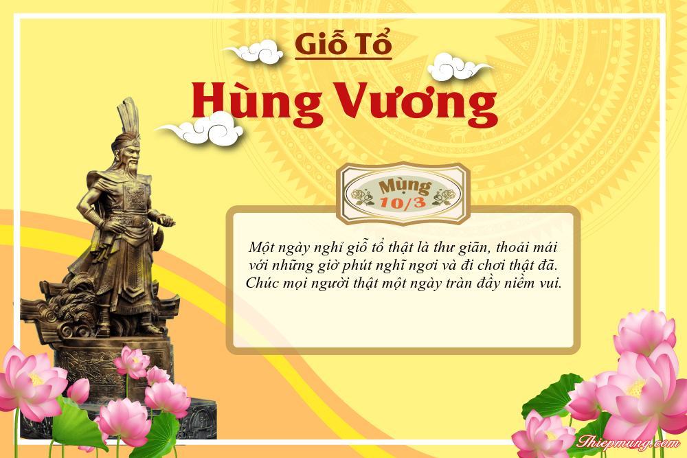 Top thiệp mừng Đại lễ Giỗ tổ Hùng Vương 10/3 mới nhất 2022 - Hình 3
